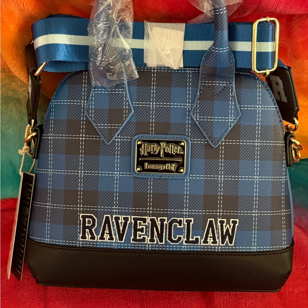 Loungefly Ravenclaw Blue Plaid Bag